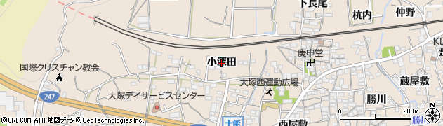 愛知県蒲郡市大塚町（小深田）周辺の地図