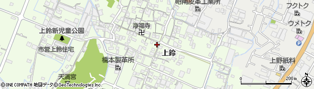 兵庫県姫路市四郷町上鈴200周辺の地図