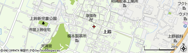 兵庫県姫路市四郷町上鈴218周辺の地図