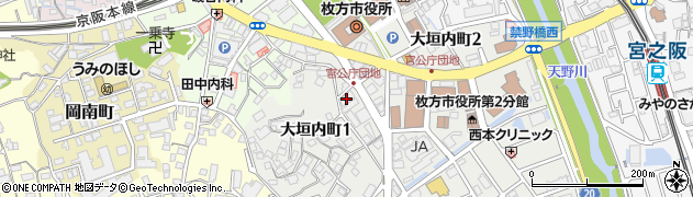 住友生命保険相互会社　京阪支社ひらかた支部・樟葉南支部周辺の地図