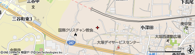愛知県蒲郡市大塚町（伊賀久保）周辺の地図