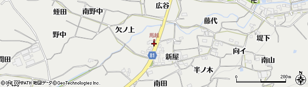 愛知県豊橋市石巻本町（中カ田）周辺の地図
