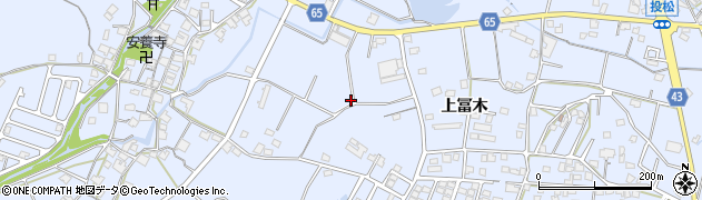 兵庫県加古川市志方町上冨木周辺の地図