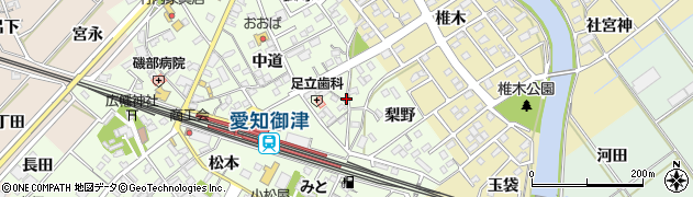 愛知県豊川市御津町西方狐塚46周辺の地図