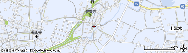 兵庫県加古川市志方町上冨木718周辺の地図