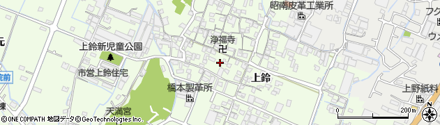 兵庫県姫路市四郷町上鈴206周辺の地図