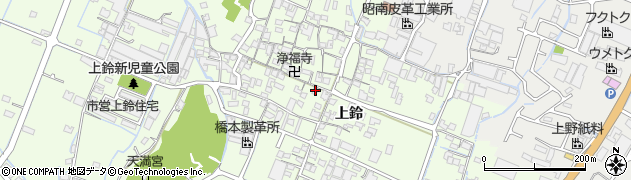 兵庫県姫路市四郷町上鈴202周辺の地図