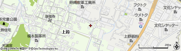 兵庫県姫路市四郷町上鈴320周辺の地図