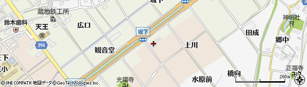愛知県豊川市西島町上川周辺の地図
