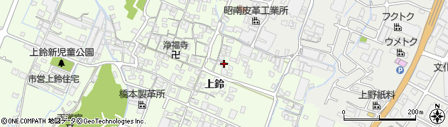 兵庫県姫路市四郷町上鈴174周辺の地図