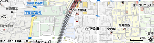 大阪府茨木市西中条町7周辺の地図