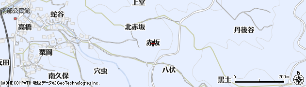 京都府井手町（綴喜郡）多賀（赤坂）周辺の地図