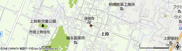 兵庫県姫路市四郷町上鈴205周辺の地図