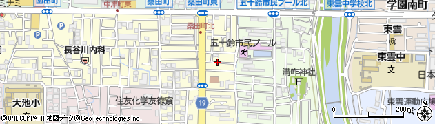 大阪府茨木市桑田町7周辺の地図