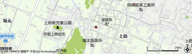 兵庫県姫路市四郷町上鈴214周辺の地図