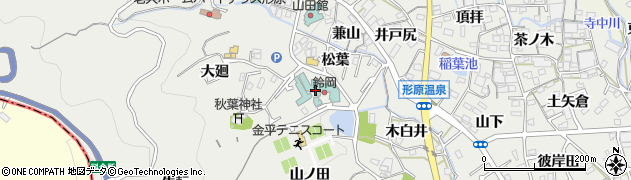 鈴岡周辺の地図