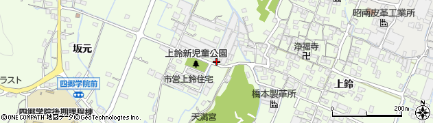 兵庫県姫路市四郷町上鈴104周辺の地図