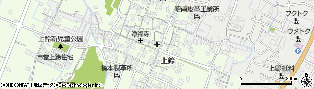 兵庫県姫路市四郷町上鈴190周辺の地図