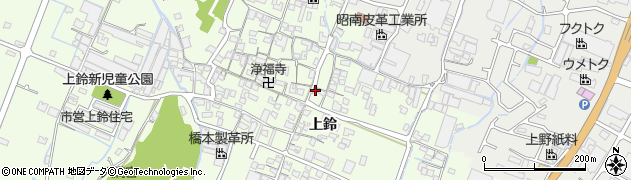 兵庫県姫路市四郷町上鈴177周辺の地図