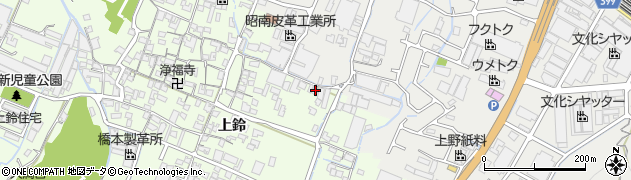 兵庫県姫路市四郷町上鈴321周辺の地図