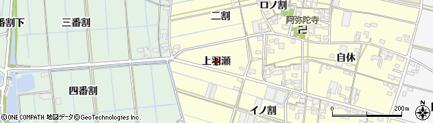 愛知県西尾市一色町中外沢（上羽瀬）周辺の地図