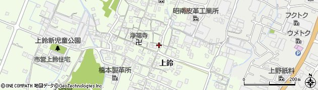 兵庫県姫路市四郷町上鈴197周辺の地図