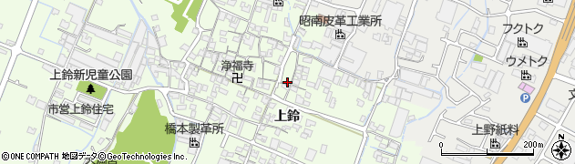 兵庫県姫路市四郷町上鈴173周辺の地図