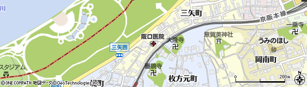 阪口医院周辺の地図