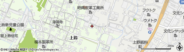 兵庫県姫路市四郷町上鈴333周辺の地図