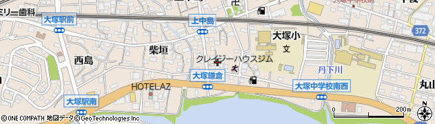 愛知県蒲郡市大塚町（鎌倉）周辺の地図