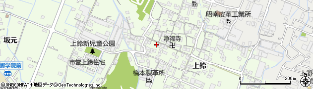 兵庫県姫路市四郷町上鈴210周辺の地図