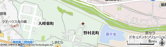 大阪府枚方市野村北町34周辺の地図