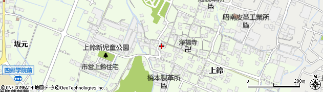 兵庫県姫路市四郷町上鈴211周辺の地図
