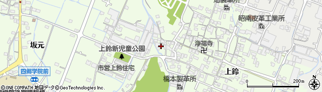 兵庫県姫路市四郷町上鈴107周辺の地図