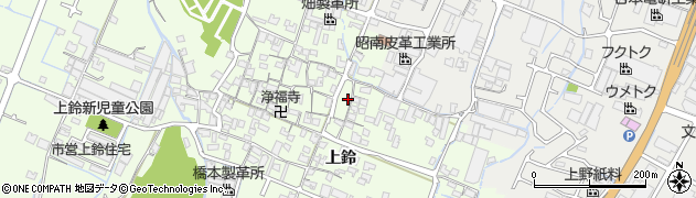 兵庫県姫路市四郷町上鈴129周辺の地図