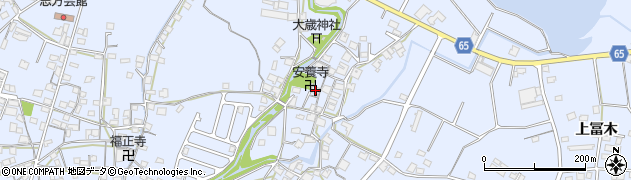 兵庫県加古川市志方町上冨木729周辺の地図
