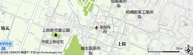 兵庫県姫路市四郷町上鈴127周辺の地図
