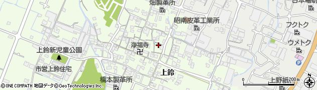 兵庫県姫路市四郷町上鈴193周辺の地図