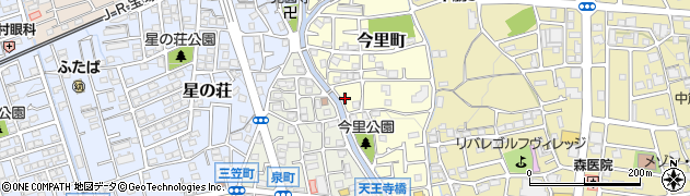 兵庫県宝塚市今里町21周辺の地図