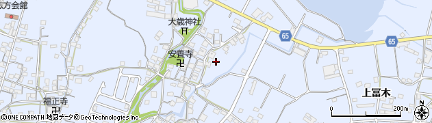 兵庫県加古川市志方町上冨木745周辺の地図