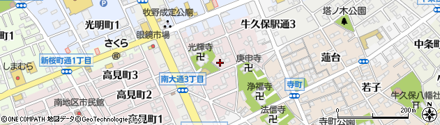 愛知県豊川市光輝町周辺の地図