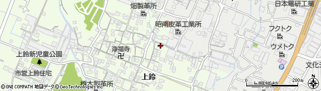 兵庫県姫路市四郷町上鈴326周辺の地図