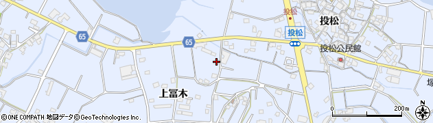 兵庫県加古川市志方町上冨木185周辺の地図