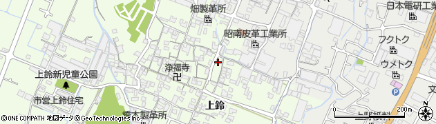 兵庫県姫路市四郷町上鈴171周辺の地図