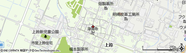 兵庫県姫路市四郷町上鈴140周辺の地図