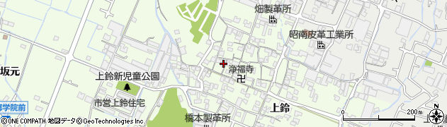 兵庫県姫路市四郷町上鈴131周辺の地図