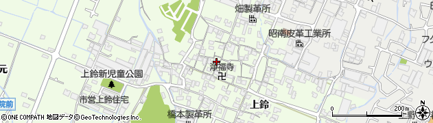 兵庫県姫路市四郷町上鈴141周辺の地図