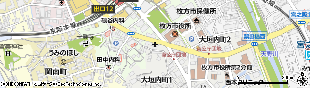 株式会社福屋不動産販売　枚方店周辺の地図