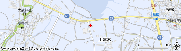 兵庫県加古川市志方町上冨木891周辺の地図