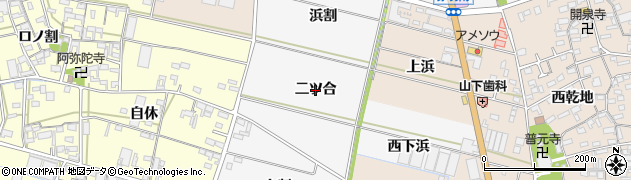 愛知県西尾市一色町赤羽（二ツ合）周辺の地図